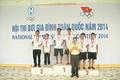 Hội thi bơi gia đình toàn quốc lần đầu tiên 2014: Đồng Nai nhất toàn đoàn 